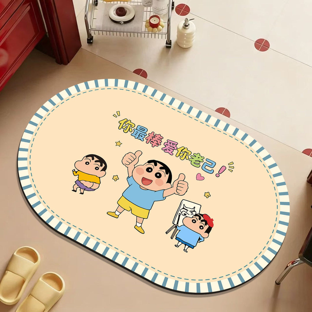 Cartoon Character Bathroom Mat