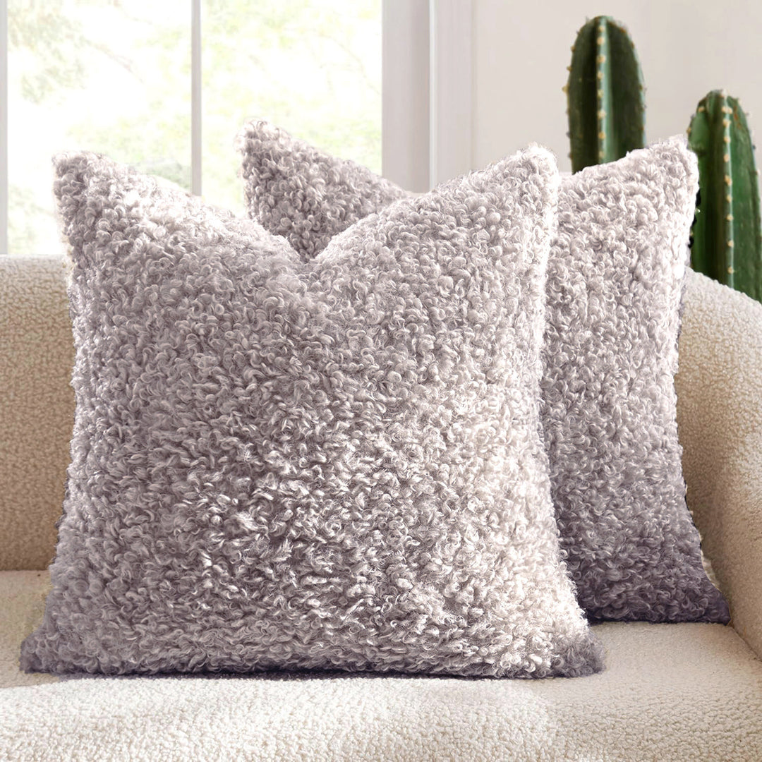 Plush Textured Decorative Cushion
