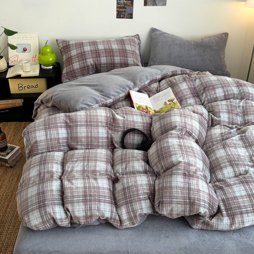 Textured Striped Comforter Set