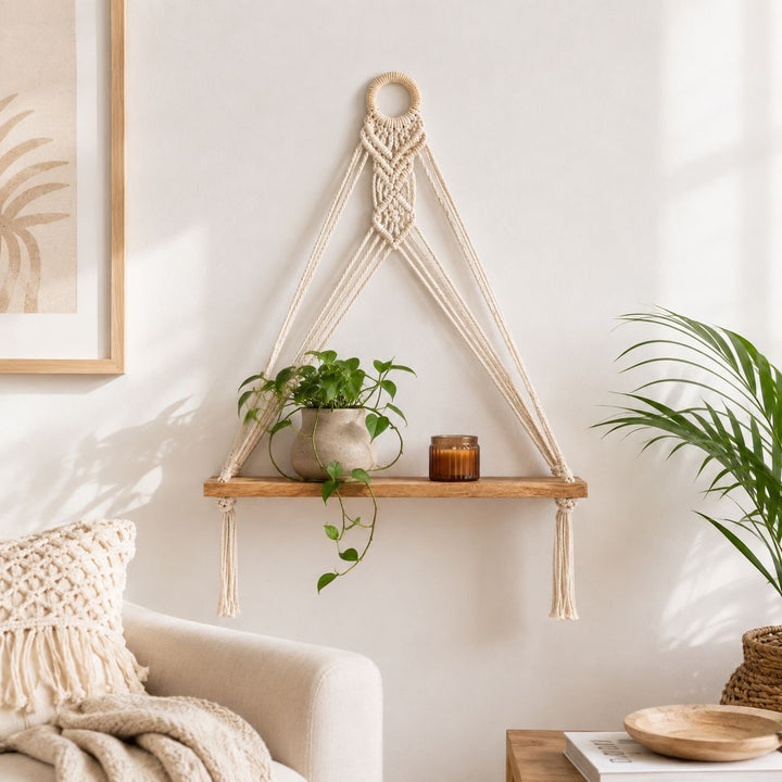 Macrame Wall Shelf