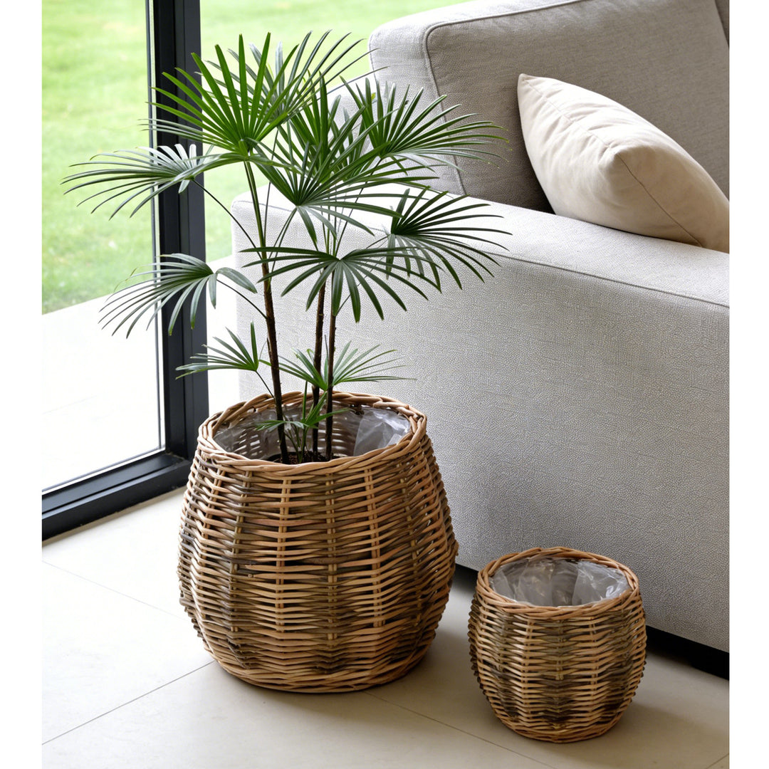 Handcrafted basket with natural flair