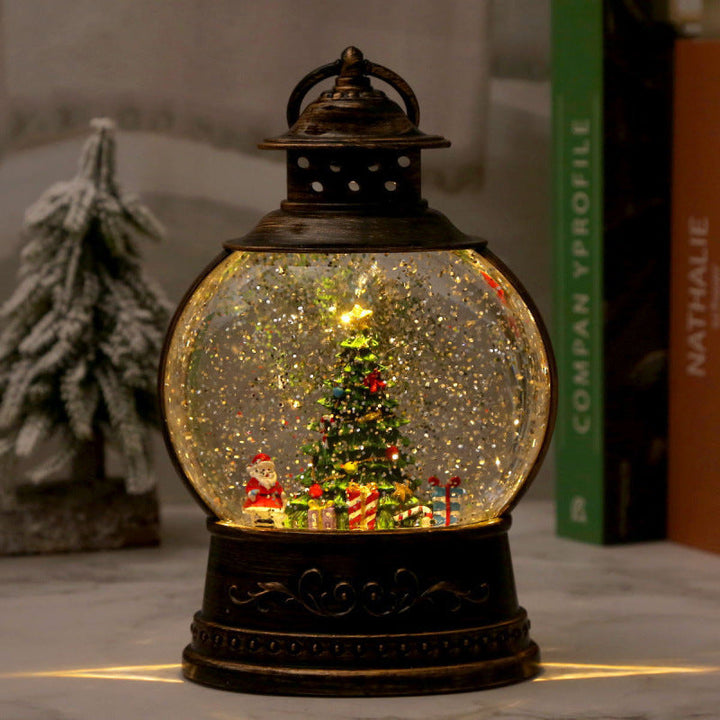 LED Snow Globe Lantern