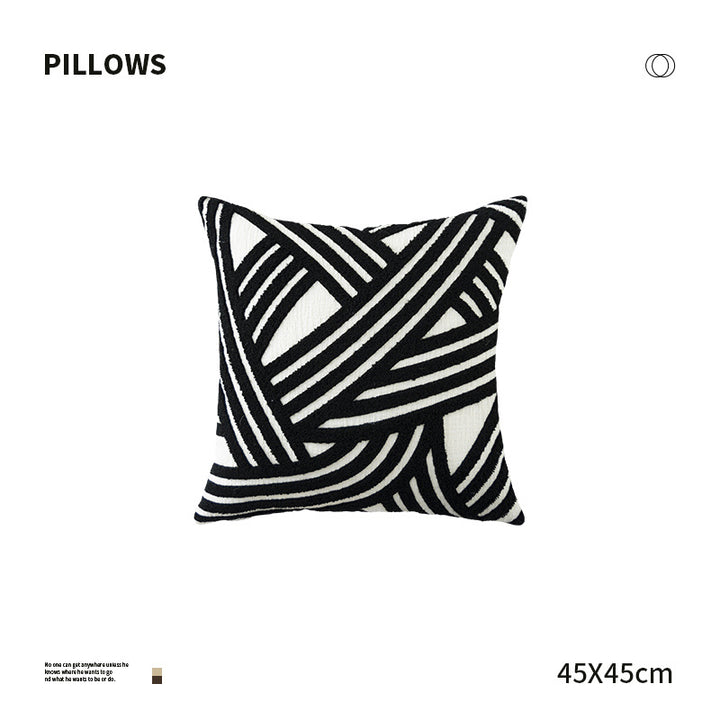 Decorative cushion with textured tuft pattern and removable cover