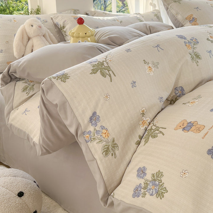 Soft Cotton Cartoon Bedding Set
