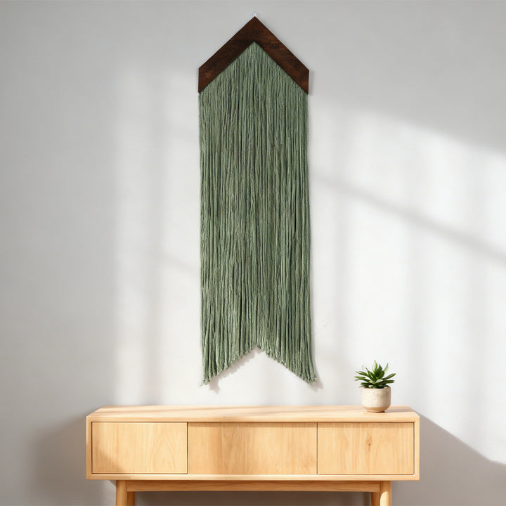 Macrame Wall Decor with Cloud Motif