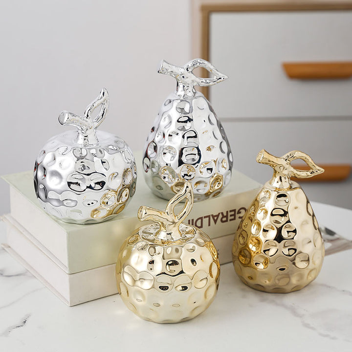 Artistic ceramic fruit figure