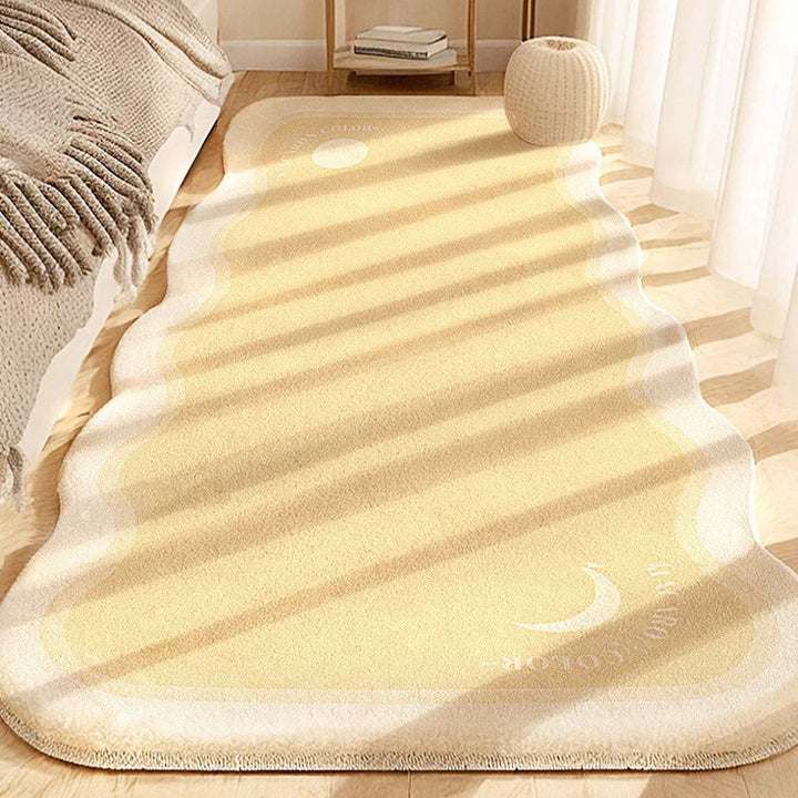 Artistic Wavy Edge Area Rug for Home Decor