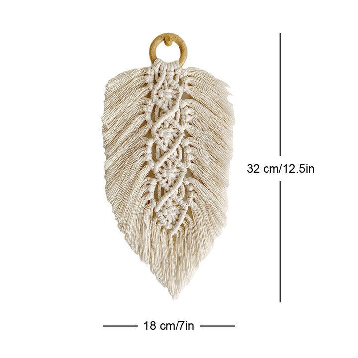 Leaf Shaped Macrame Wall Decor
