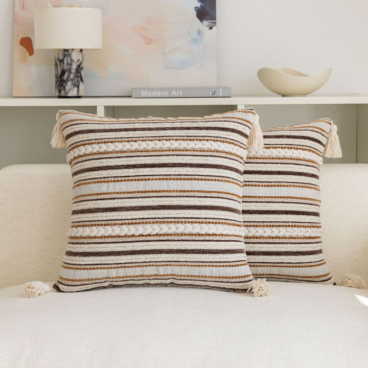 Woven Textured Decorative Pillow