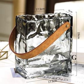 Decorative Glass Carrying Basket