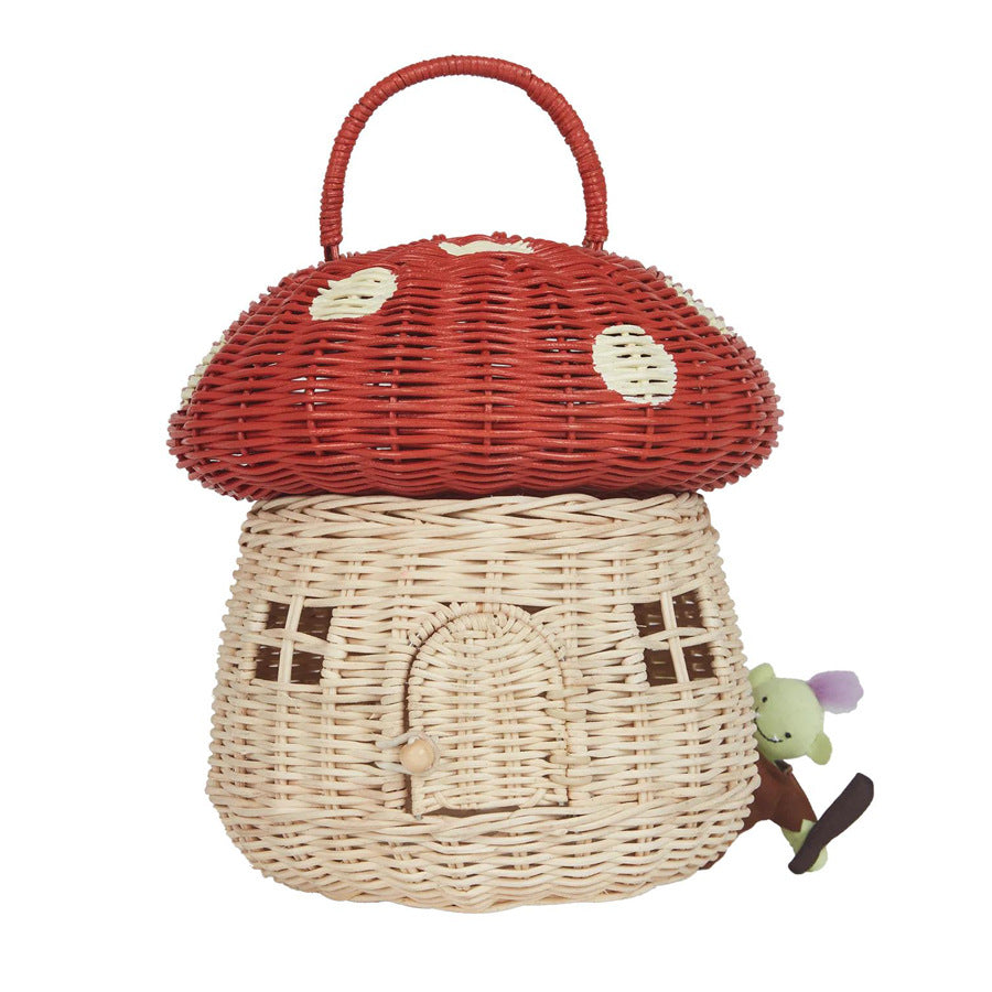 Playful storage basket in house design