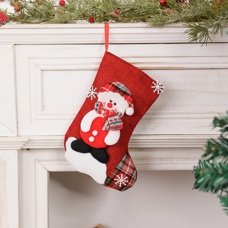 Christmas stocking with reindeer design
