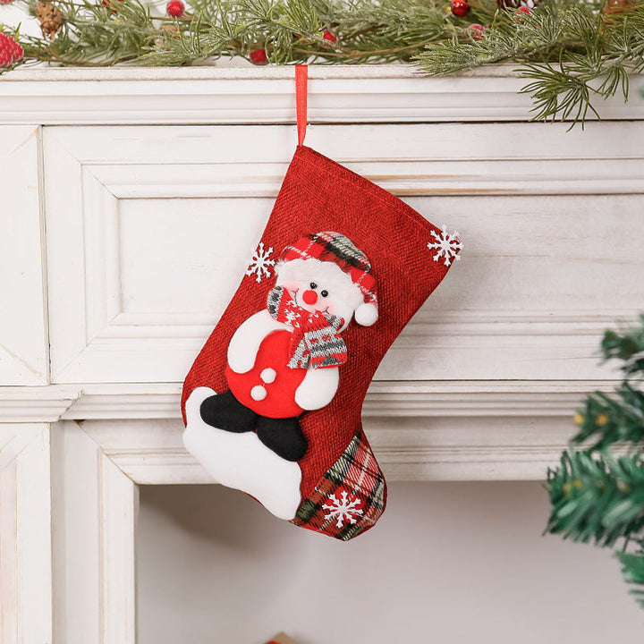 Christmas stocking with reindeer design