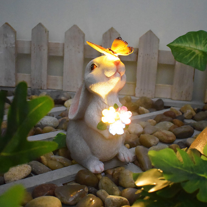 Playful Solar-Powered LED Garden Statue Frog on Turtle Resin Ornament