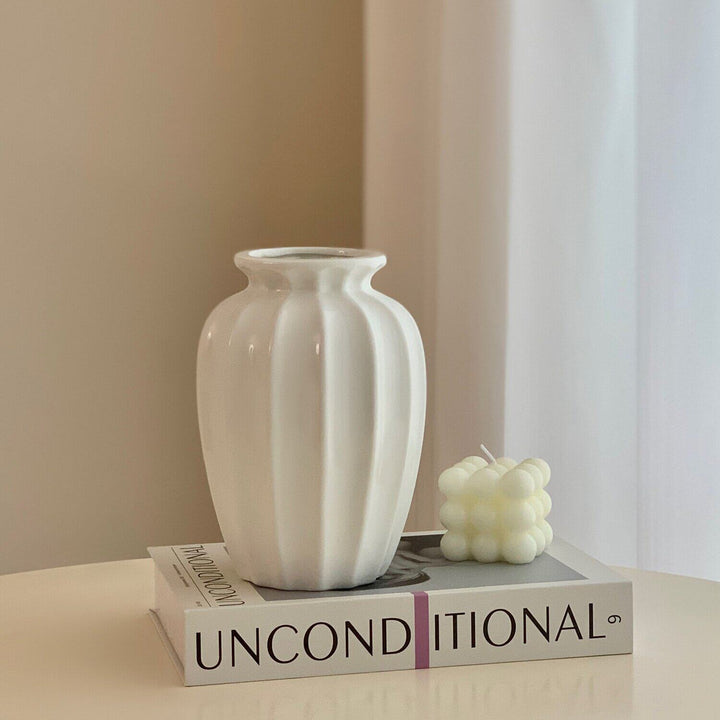 Elegant Textured Ceramic Vase