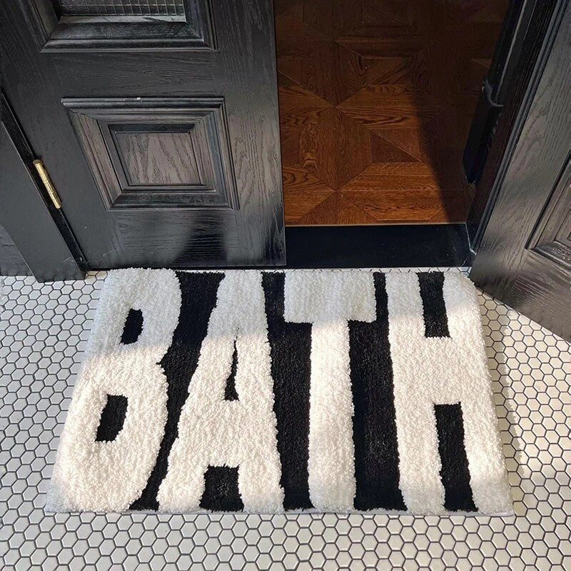 Playful Text Bath Mat