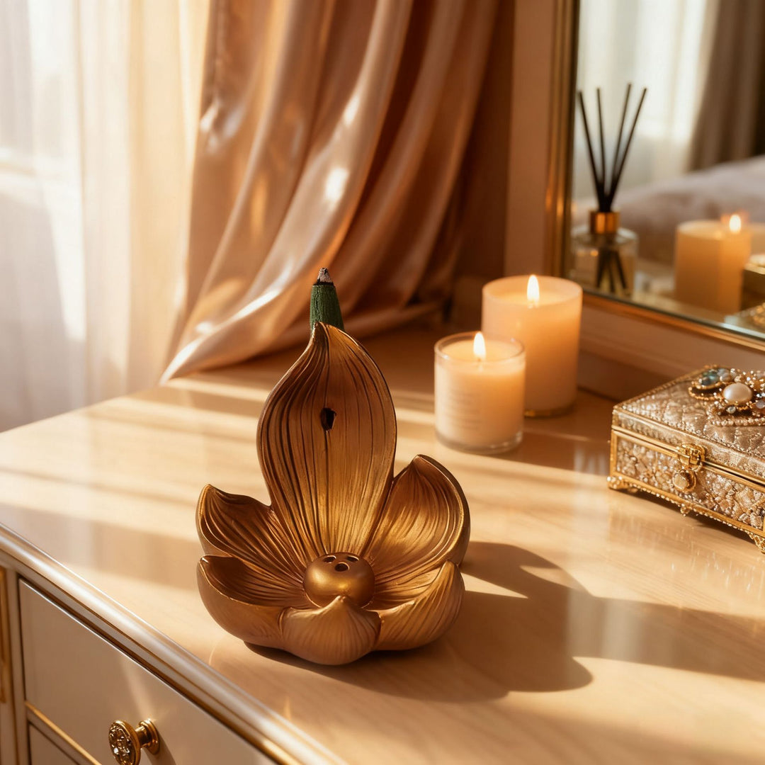 Decorative Lotus Flower Incense Holder