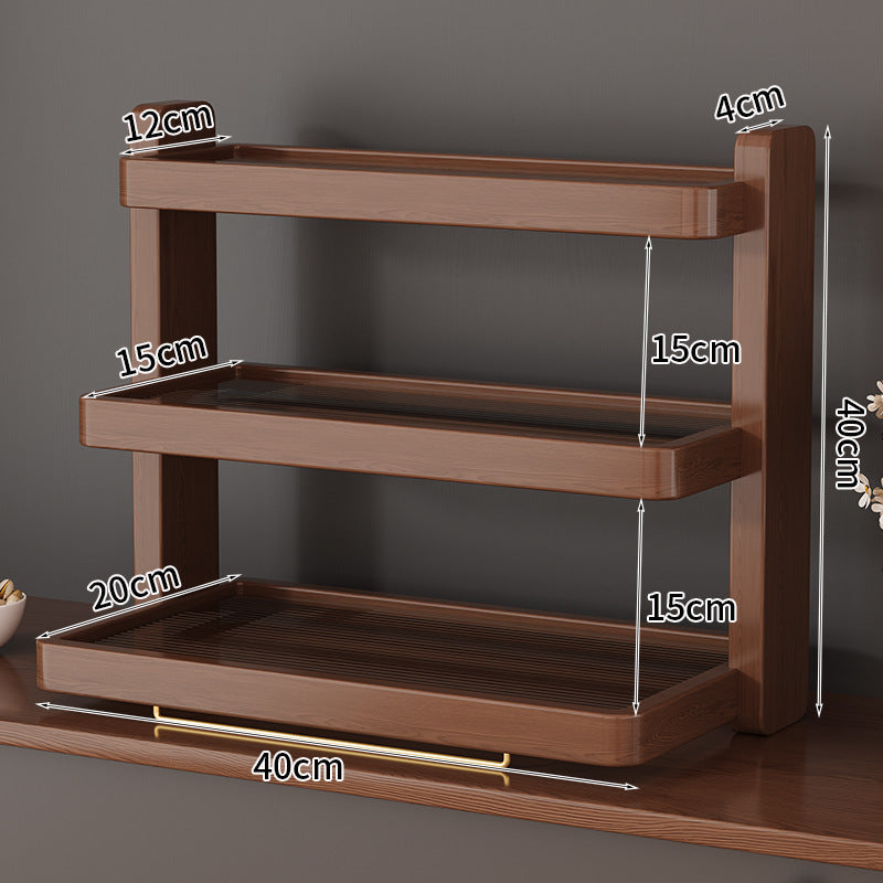 Wooden frame shelf