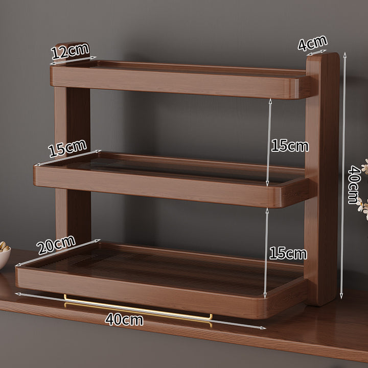 Wooden frame shelf