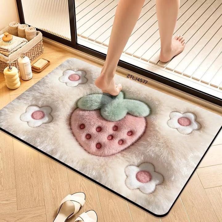 Plush Money-Themed Bath Mat