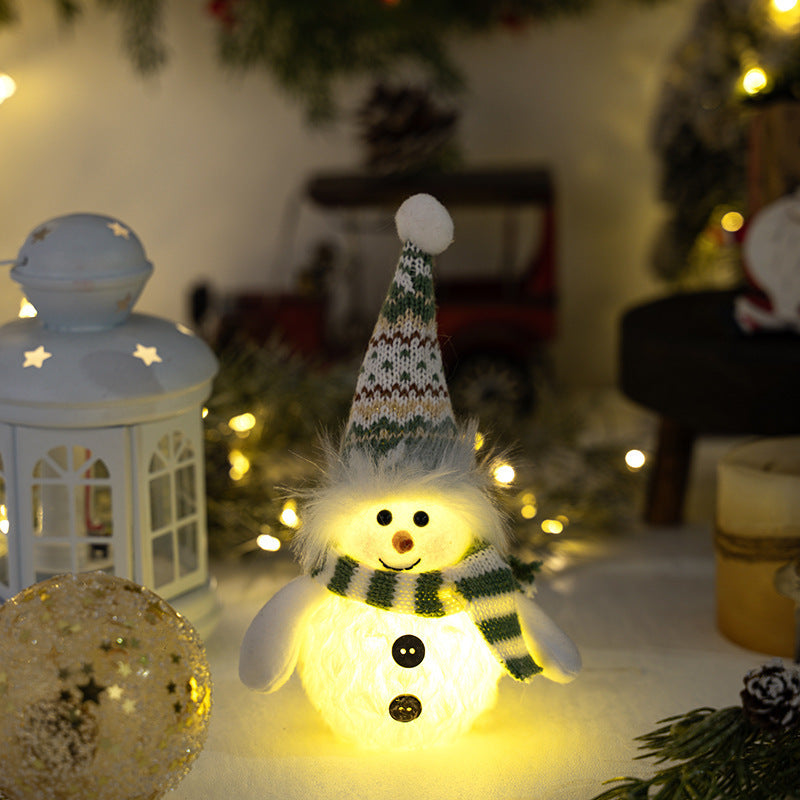 Illuminated Snowman Figure