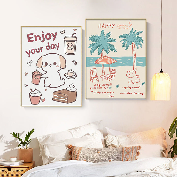 Dog-Themed Framed Wall Art