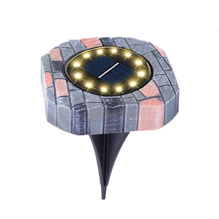 Solar-powered decorative lantern post