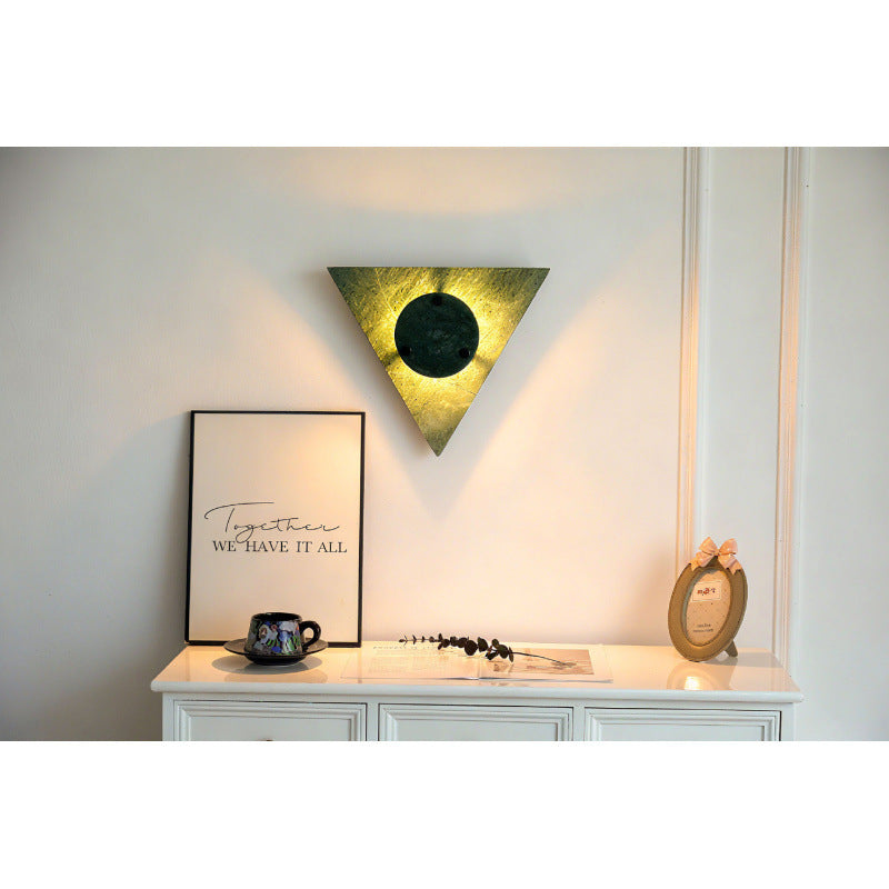 Artistic triangular wall lamp