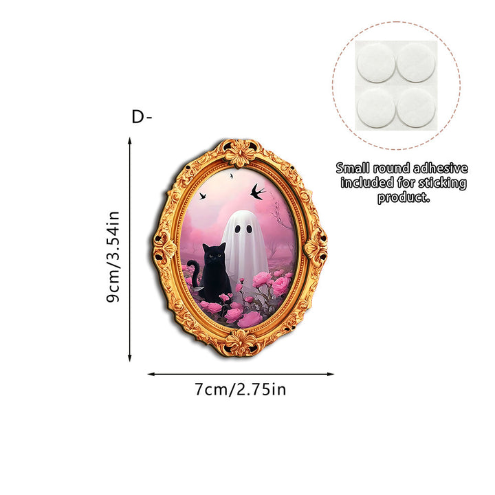 Wall art with creative ghost motif