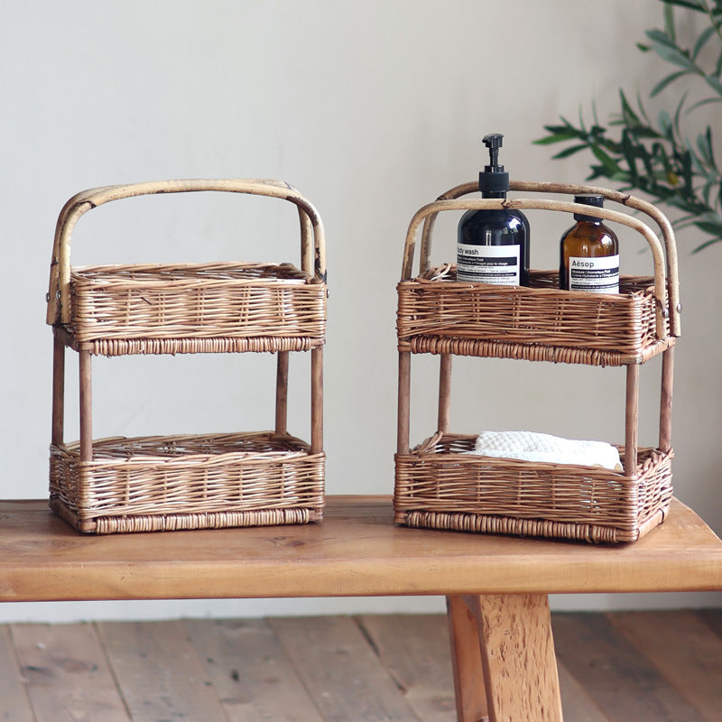 Practical storage basket with handle