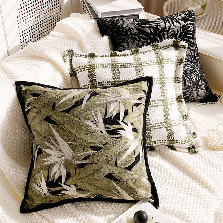 Artistic Botanical Throw Pillow