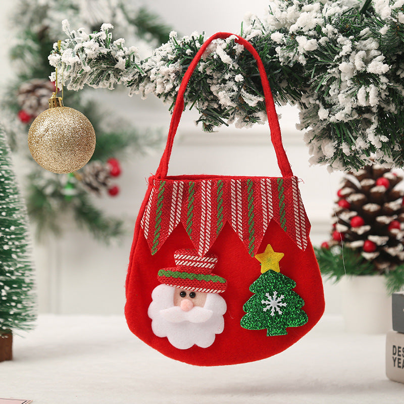 Cute Christmas gift bag made of felt