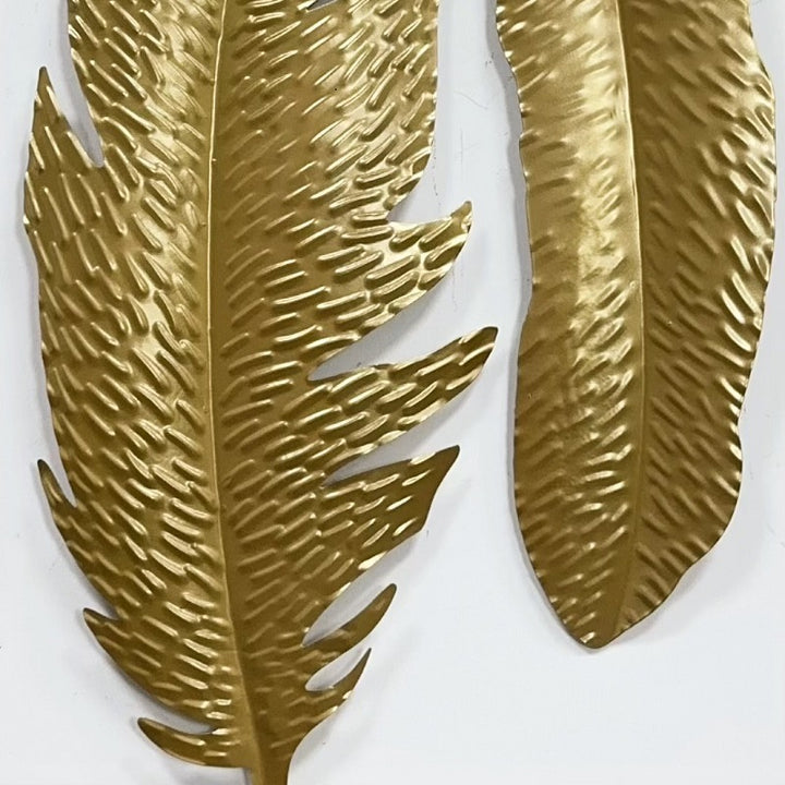 Decorative Metal Feather Wall Art