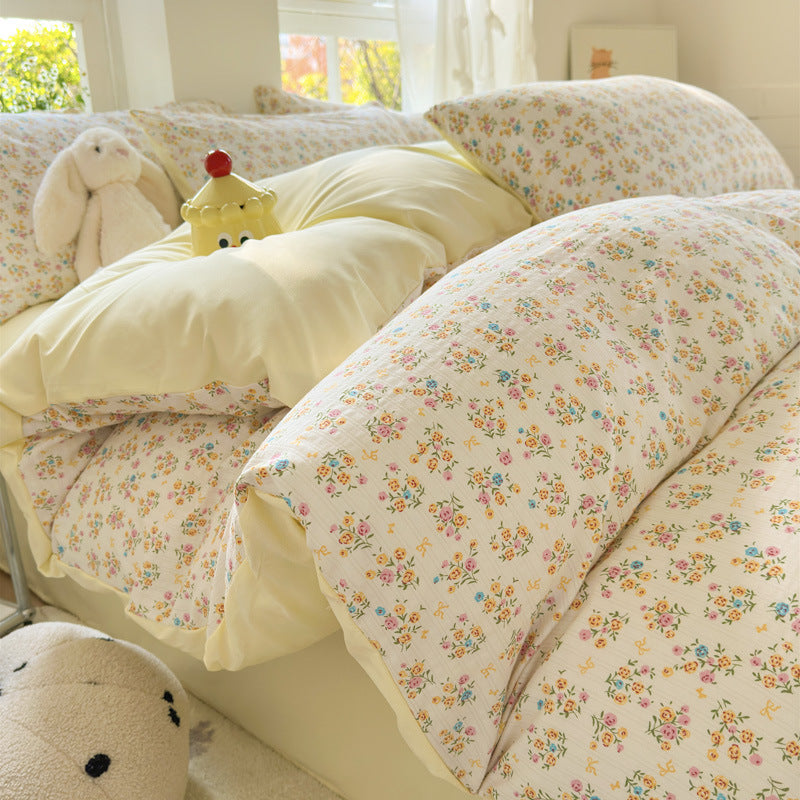 Soft Cotton Cartoon Bedding Set