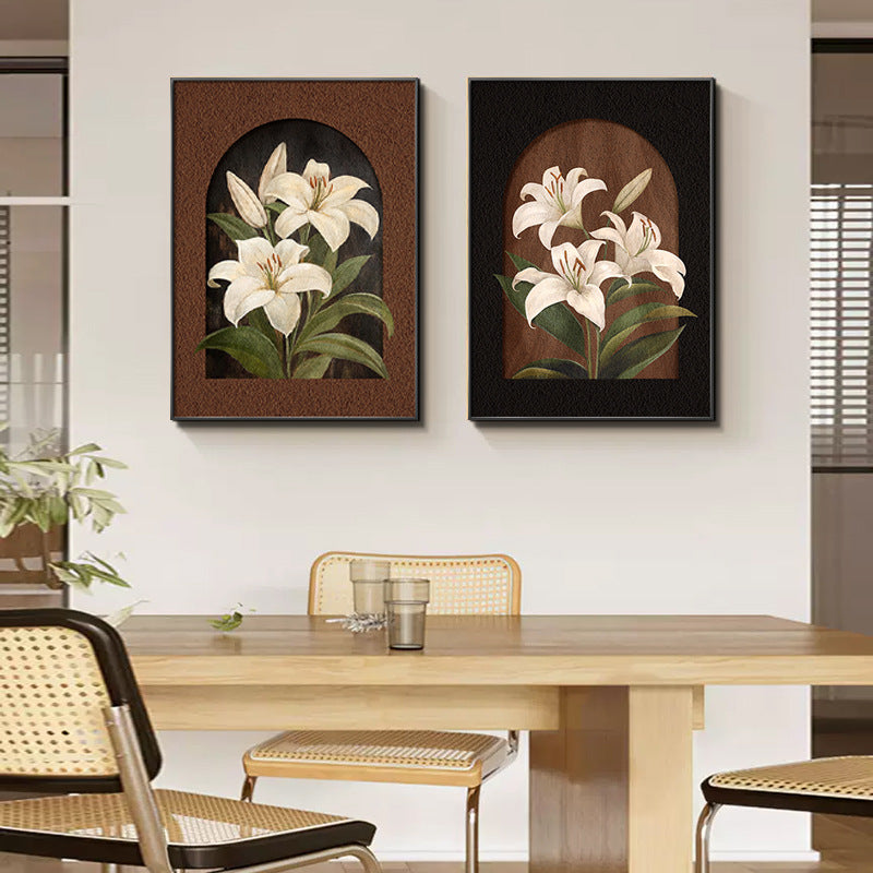 Floral Embellished Framed Wall Art