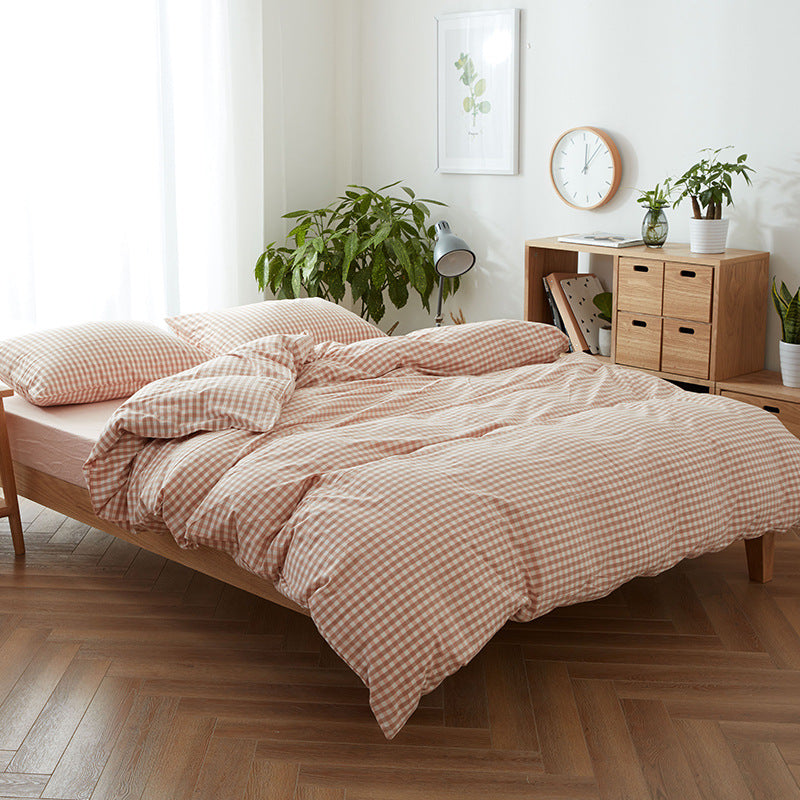 Decorative Modern Grid Pattern Bedding Set Avarnia