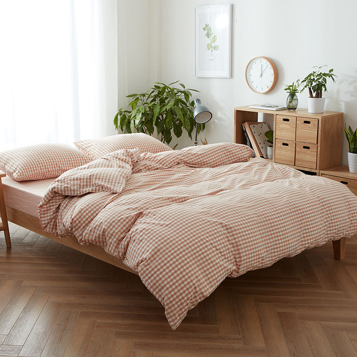 Decorative Modern Grid Pattern Bedding Set Avarnia