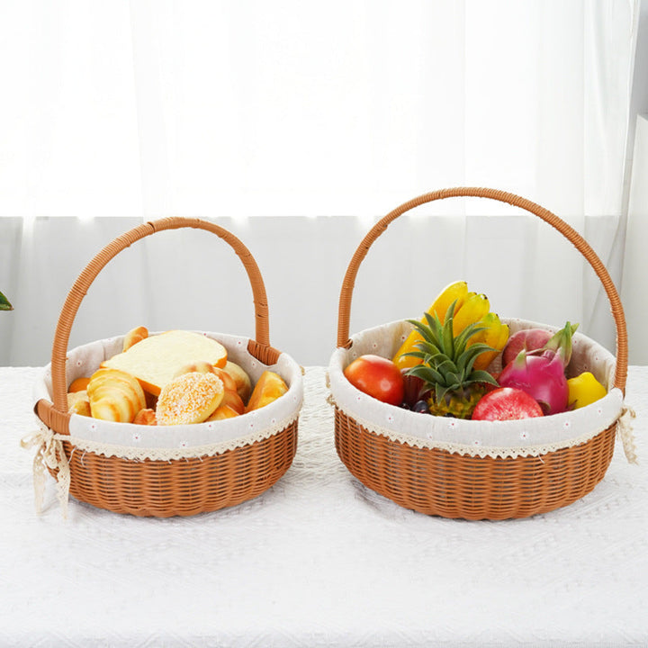 Decorative Round Woven Basket