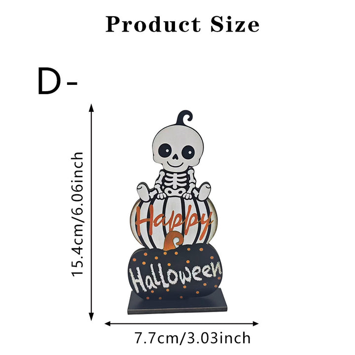 Halloween decoration figure with stacked pumpkins