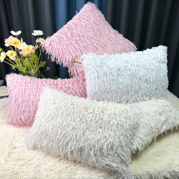 Plush Textured Decorative Cushion