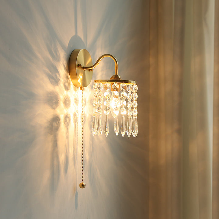 Crystal Hanging Wall Lamp