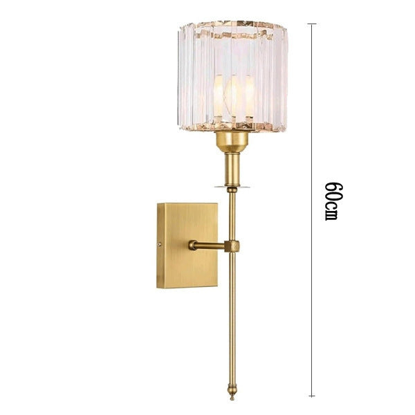 Crystal accent wall light
