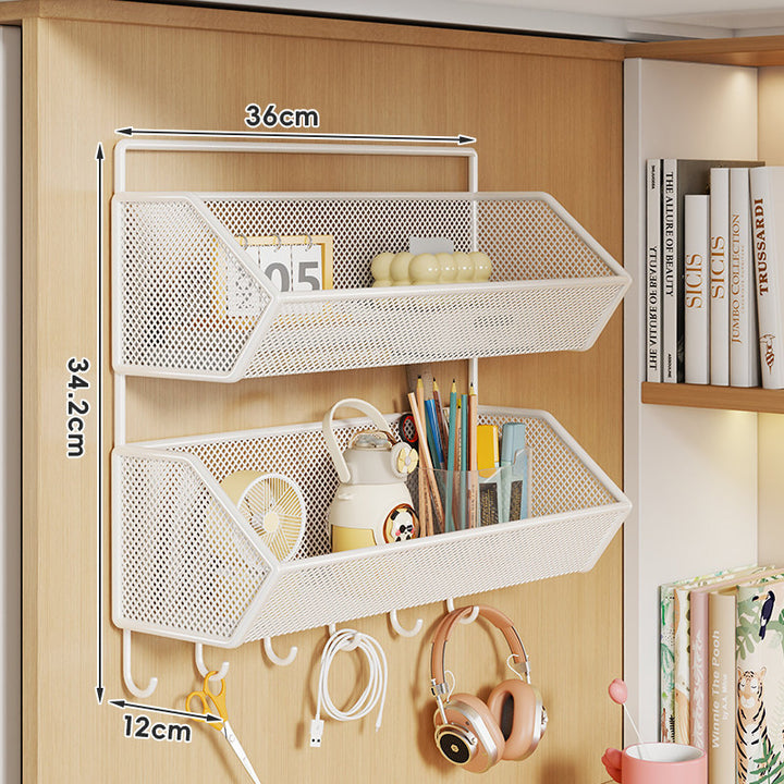 Over-Cabinet Mesh Hanging Storage Basket Shelf Organizer