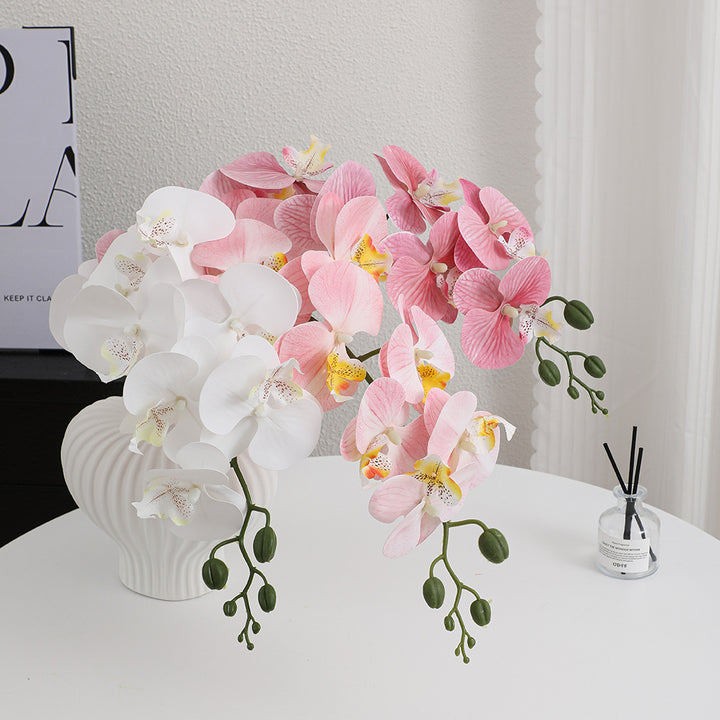 Artificial orchid bouquet with elegant blooms
