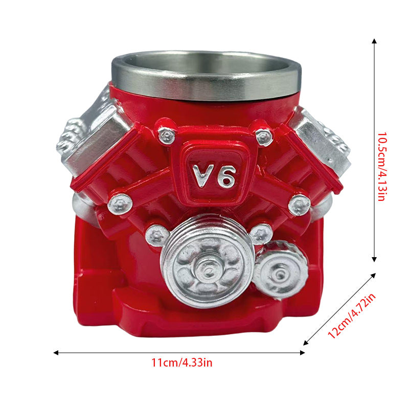 Mug in V6 Engine Design