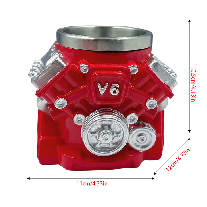 Mug in V6 Engine Design