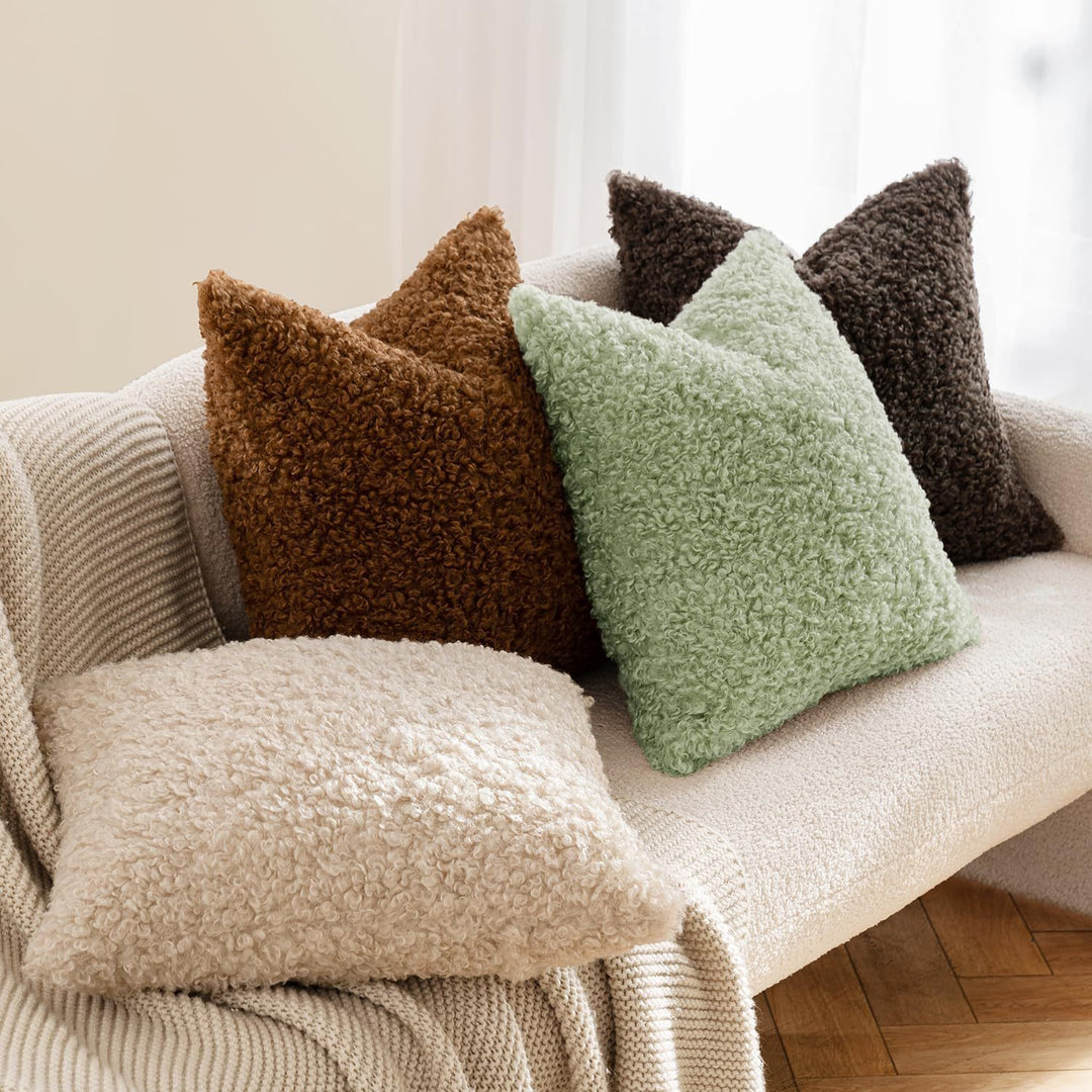 Fluffy Textured Decorative Pillow