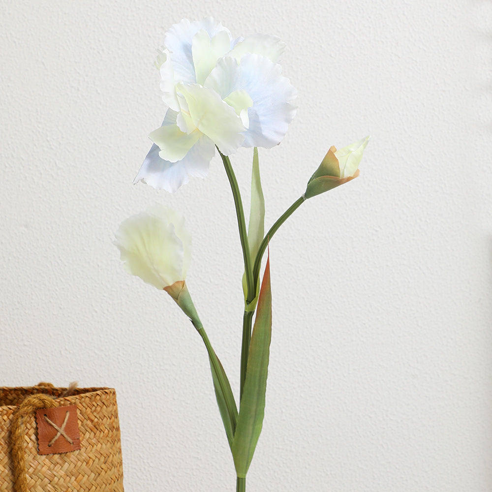 Artificial Iris Flower Stem with Realistic Details
