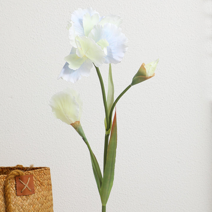 Artificial Iris Flower Stem with Realistic Details