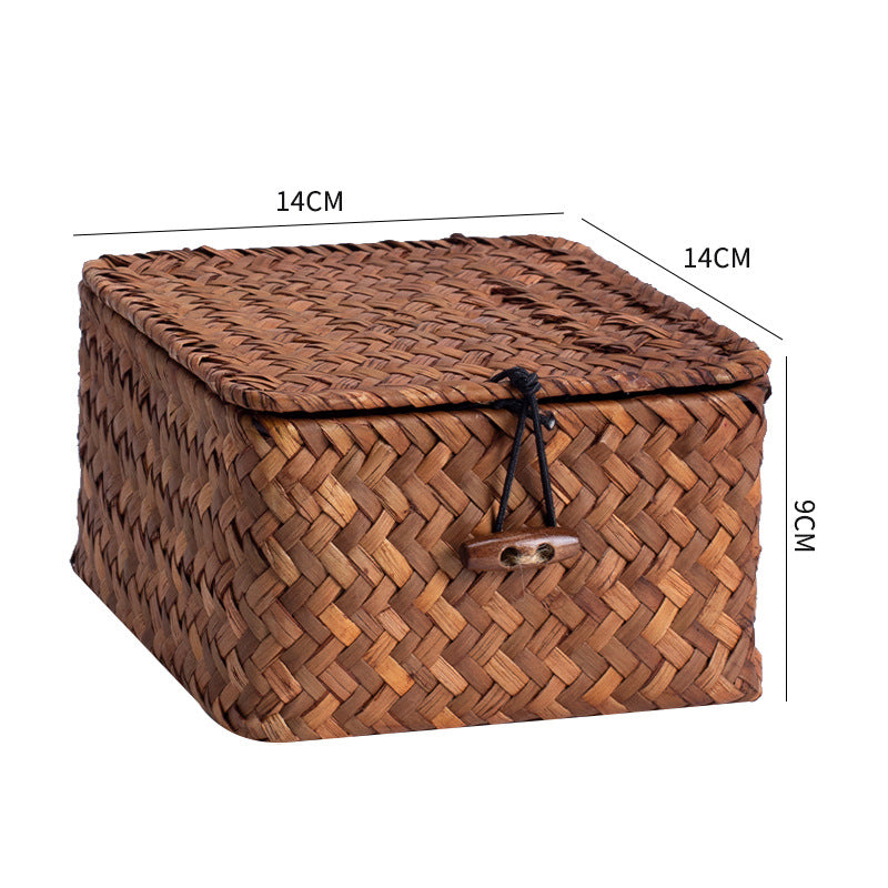 Handcrafted Rectangular Woven Storage Container